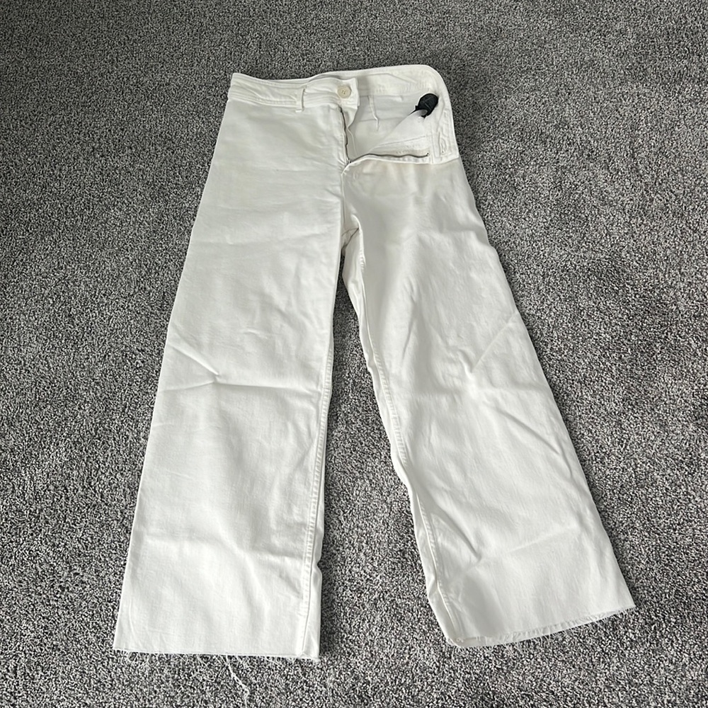 zara marine straight pants